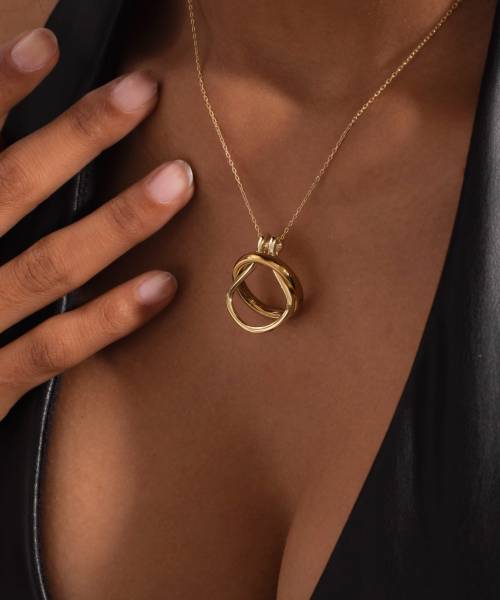 Horseshoe Ring Holder Necklace