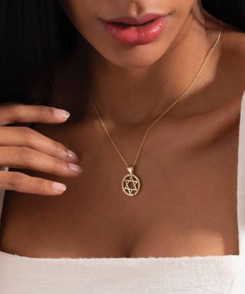 Star Of David Necklace, Magen David Jewelry, Bat Mitzvah Gift for Jewish