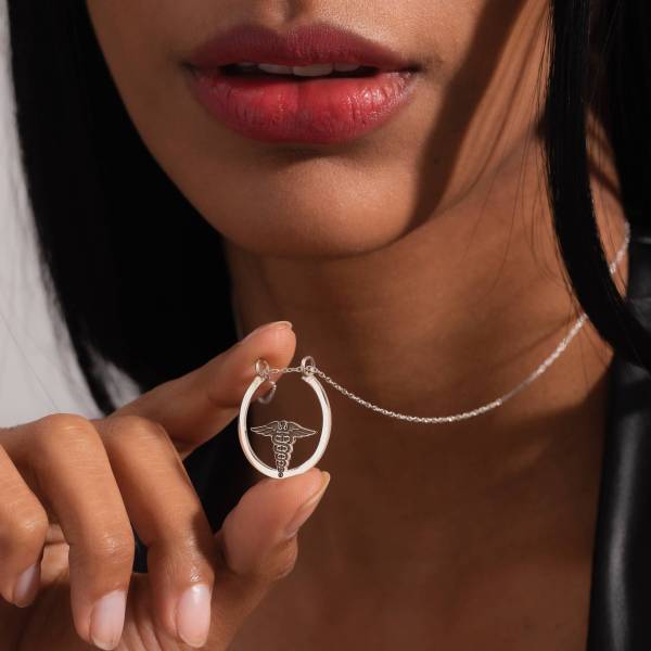 Caduceus Ring Holder Necklace