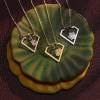 Birth Flower with Birthstone Ring Keeper Necklace