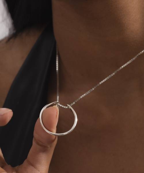Circle Ring Holder Necklace