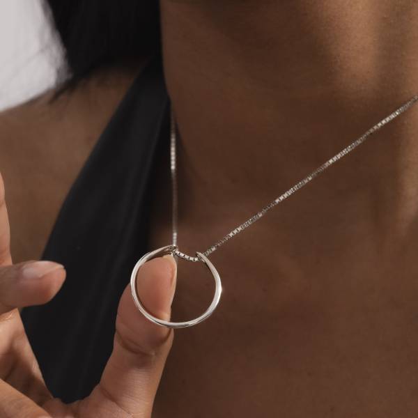 Circle Ring Holder Necklace