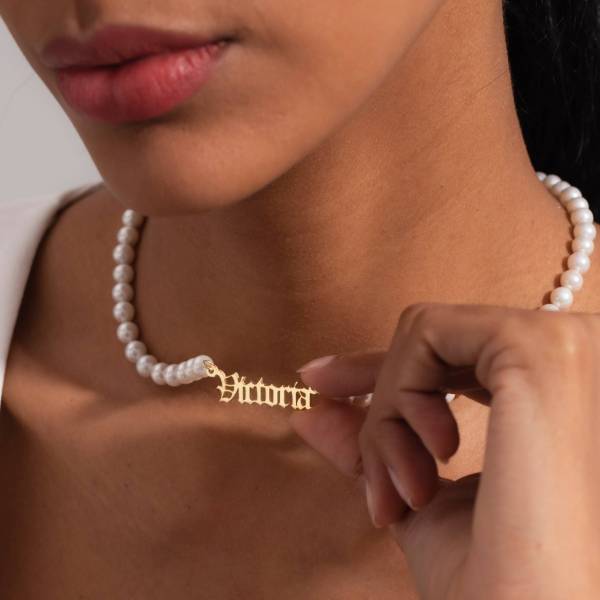 Pearl Name Necklace