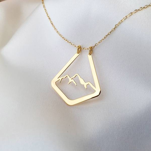 Mountain Ring Holder Necklace - Image 4