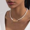 Pearl Name Necklace - Image 4