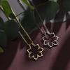 14k Solid White Gold Sunflower Ring Holder Necklace - Image 6