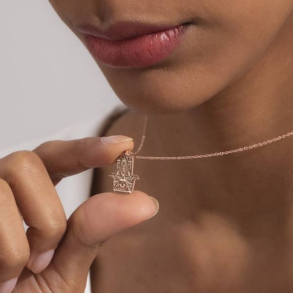 Hamsa Necklace, Hand Of Fatima Pendant