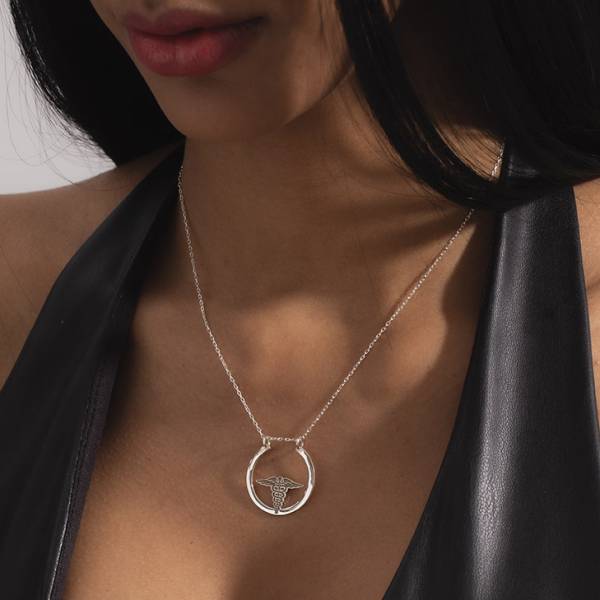 Caduceus Ring Holder Necklace - Image 5